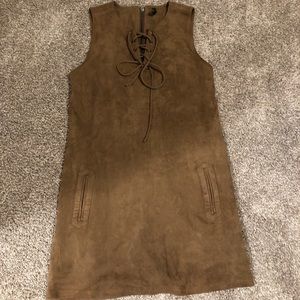 Suede dress